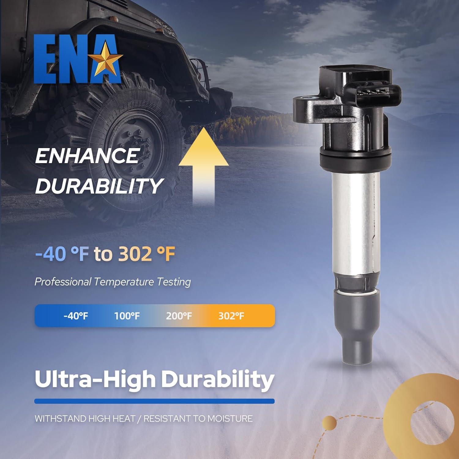 ENA Set of 8 UF564 Ignition Coil Pack Compatible with V8 4.4L 4.6L 2004 2005 2006 Buick Lucerne Cadillac DeVi1le Seville DTS SRX STS XLR 2004-2006 4.4 4.6 coil packs for 12594176