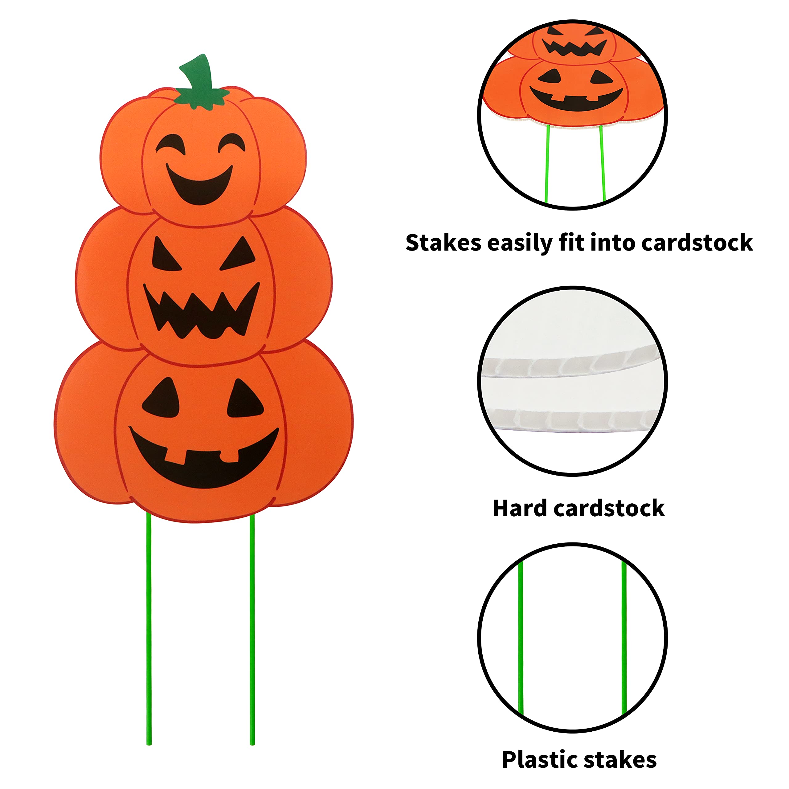 Lot De 6 Panneaux Cimetières Halloween Avec Piquets - Décorations Maison Hantée Terrifiante Pour Jardin Et Cour