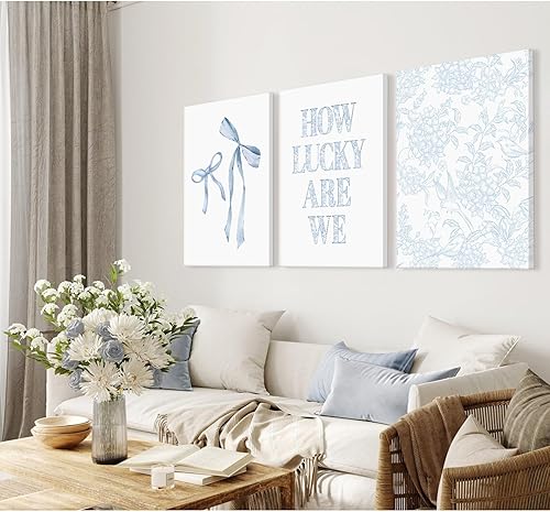 Miniatura 84 de Arte de pared bohemio con margaritas, decoración de pared de lienzo de montaña, impresiones abstractas de flores silvestres, puesta de sol, arte de