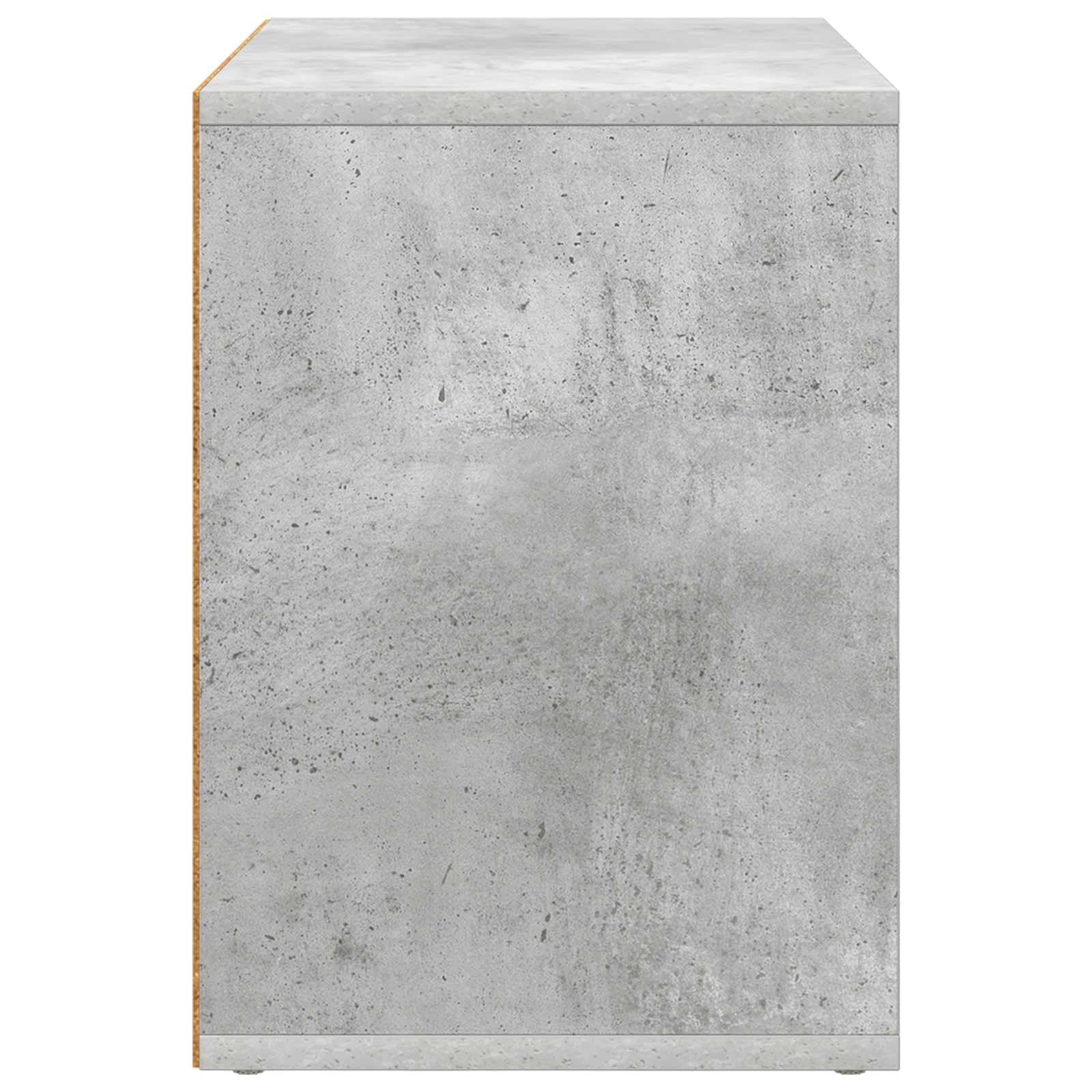 Katzenhaus Indoor in Beton-Optik, 51 x 30 x 42,5 cm stabiles Katzenmöbel aus Holzwerkstoff, Moderne Katzenhöhle für das Wohnzimmer, Belastbarkeit bis 60 kg