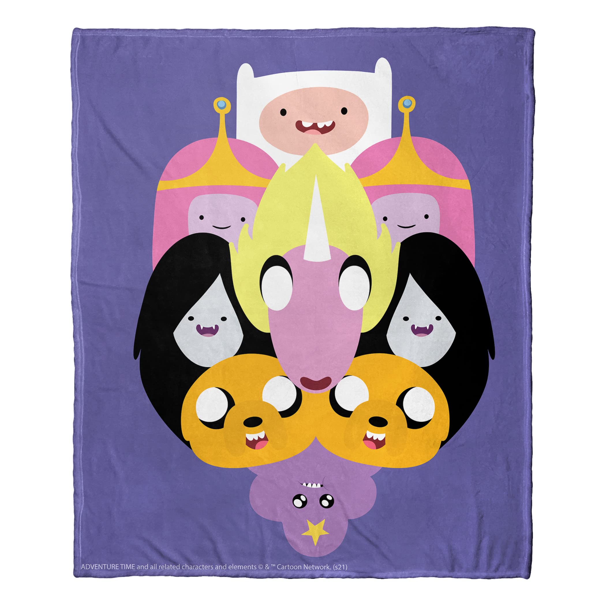 Couverture Adventure Time toucher soie plaid chaud Crazy Split 127x152 cm pour lit et canapé