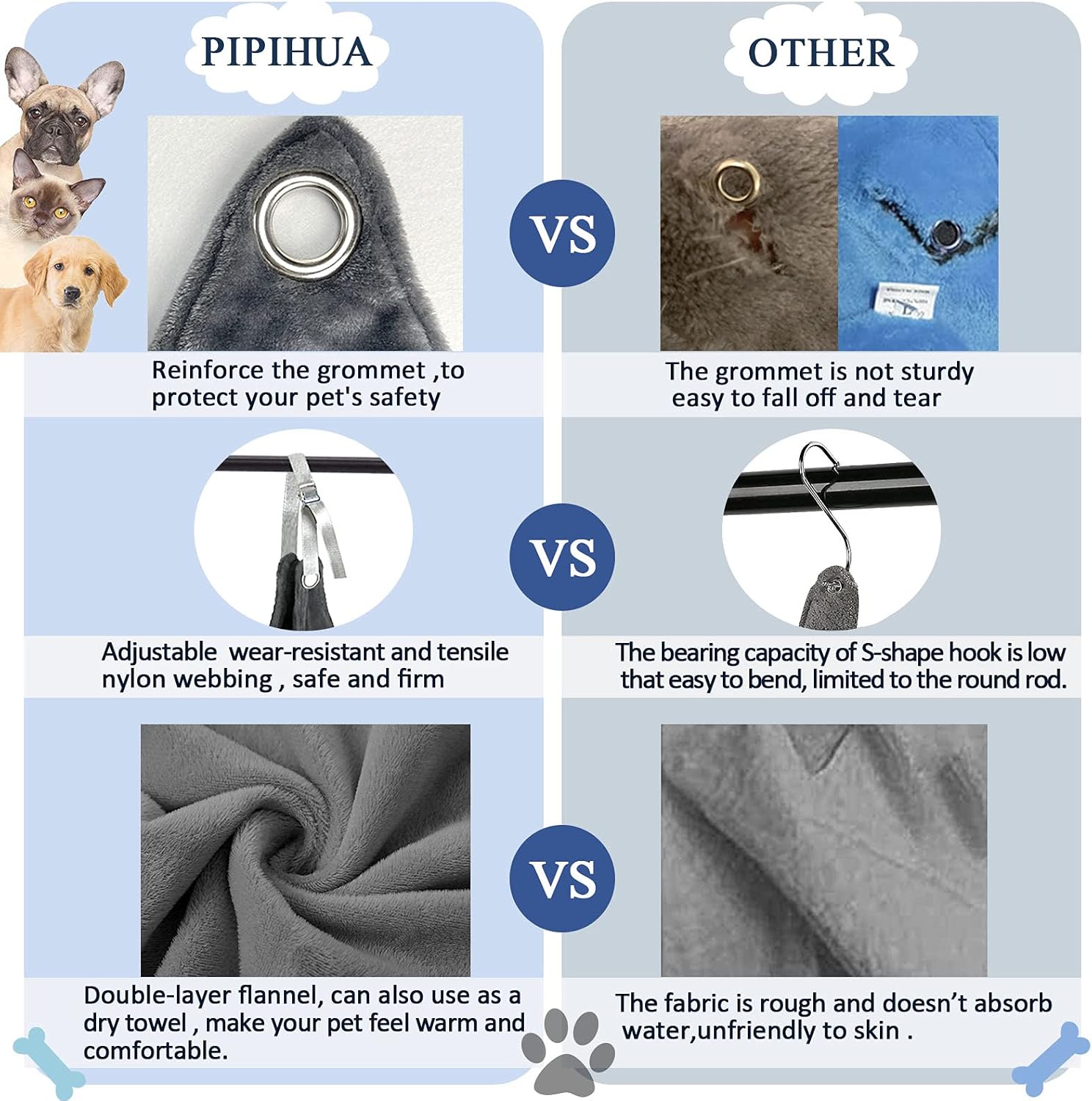 Buy Pipihua Dog Grooming Hammockdog Grooming Harness For Trimming Nailpet Supplies Kit 7 In 1with Hammocknail Clippercombwebbingnail Filepet Brush Online In Indonesia B09bqpxt4g