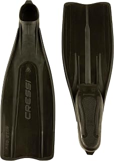Cressi Pro Star Adult Full Foot Pocket Scuba Diving Fins - Lightweight Reactive Polypropylene Blade, Made in Italy