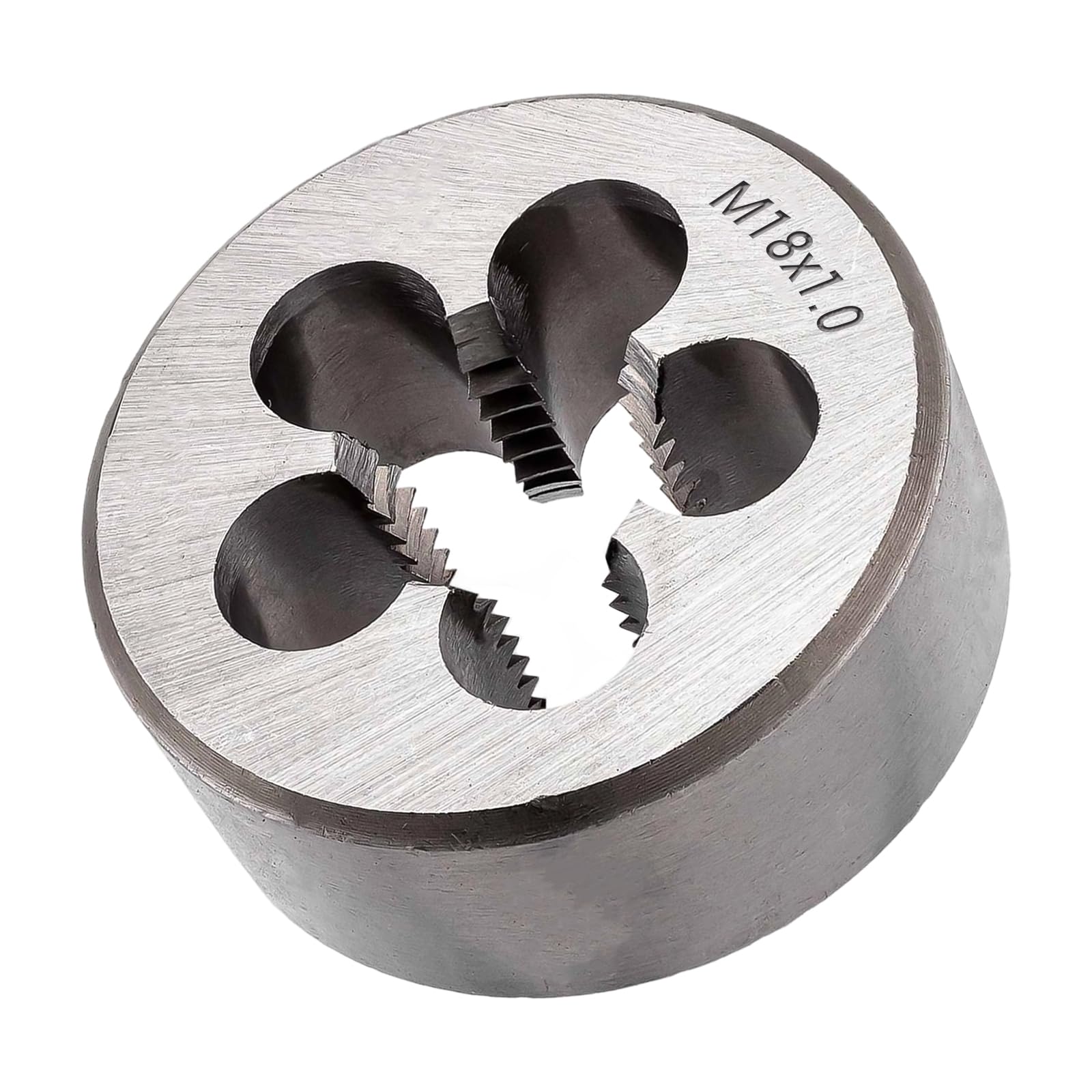 1 pz M18x1mm Filiere Metriche Tonde a Filettatura Fine, Filiere Tonde Destra in Acciaio Legato per Filettatura Stampo Lavorazione Riparazione Taglio Viti Utensile Fisso