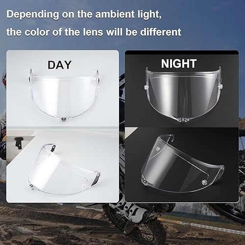 Miniatura 2 de AGV - Visera de casco Pista resistente a los arañazos, protector de repuesto, para AGV Pista motocicleta escudo contra el viento escudo de cara