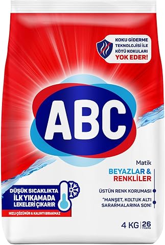 ABC DETERJAN Matik Beyazlar & Renkliler Çamaşır Deterjanı 4 Kg