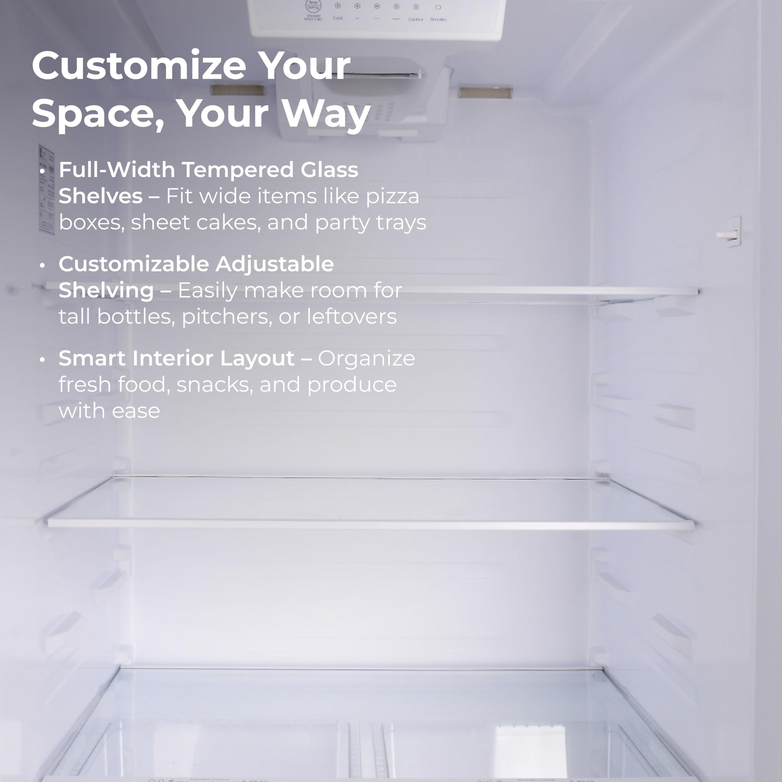 Kenmore 30 in. 18.1 cu. ft. Capacity Refrigerator/Freezer with Adjustable Glass Shelving, Humidity Control Crispers, Ice Maker, ENERGY STAR Certified, White on Fridge.com