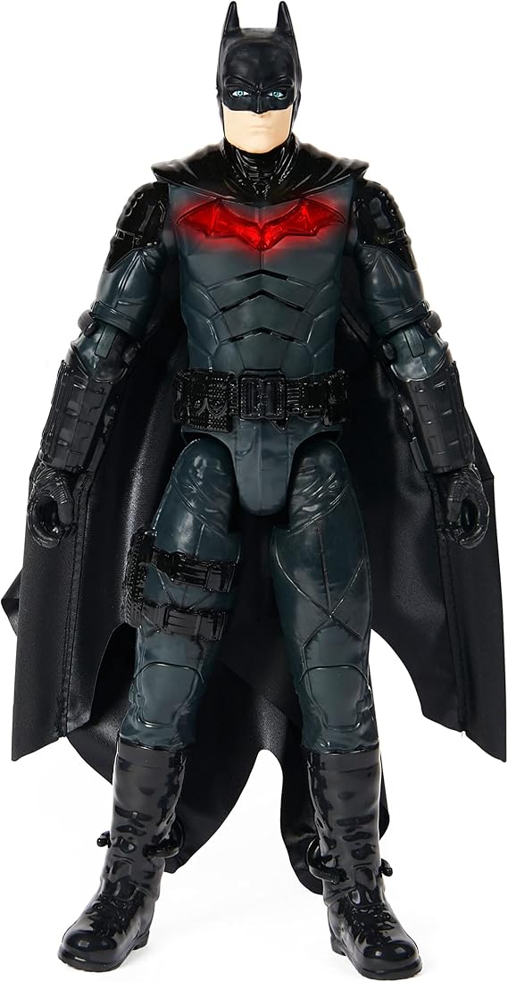DC Comics, Batman 12-inch / 30cm Wingsuit Action Figure with Light and Sound, Expanding Wings, Batman Movie Accumulable Kids Toys for Boys and Girls Ages 3 and up