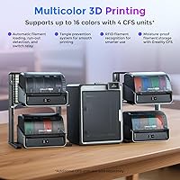 Vista 2 de Creality Oficial K2 Combo(A) Impresora 3D, Impresión Multi-Color con CFS, 600mm/s de Alta Velocidad, Cámaras AI, Nivelación Automática Completa, Eje