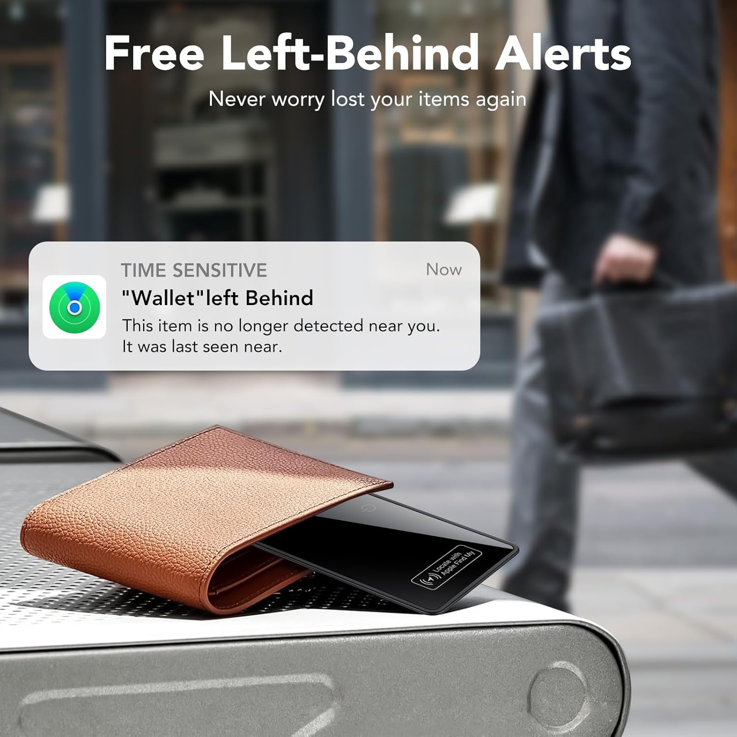 2026 New [Apple MFi Certified] Slim Wallet Tracker Card 0.09in for Apple Find My (iOS Only), GPS Tracker Card (2 Pack) for Airtag Wallet, Wireless Charging, Key Finder and Item Locator for Passport - Image 6