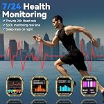 Smart Watch,Smart Watch for Men with Answer/Make Calls, Fitness Tracker Watch with Waterproof 200+Sports Modes Health Monitor Sleep Monitor for iOS Android, Golden