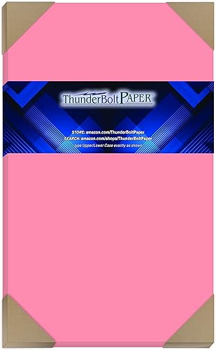 100 fundas de papel para tarjetas color rosa brillante 85 x 140in tamaño legal y de menú peso ligero de cartón de 4032lbs superficie lisa de calidad