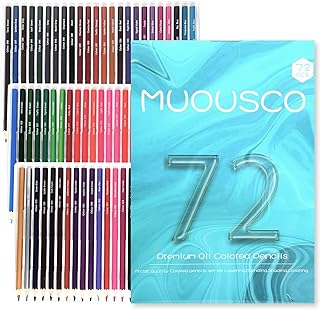 Colored Pencils for adult Coloring book,72 Colors Soft Core,Oil Based,Drawing Pencils for Sketching Painting,Shading, Coloring Pencils Set for Adults Kids Beginners
