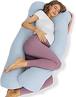 Vista 1 de ZZZhen Almohada de embarazo para dormir, almohada de maternidad en forma de U – 56 pulgadas con funda extraíble de microfibra gris, multiuso