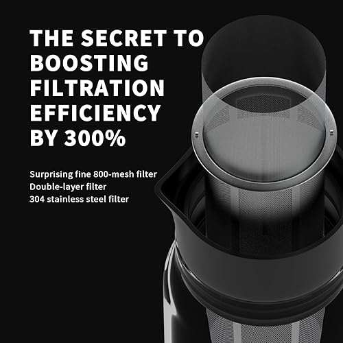 Miniatura 3 de Cafetera de café frío, jarra de café helado de 34 oz1 L con filtro de acero inoxidable extraíble, jarra de cerveza fría de vidrio para café helado