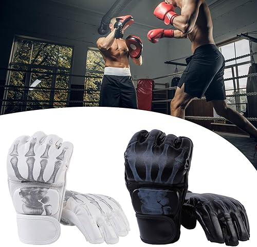 Miniatura 6 de Generic 2 pares de guantes de artes marciales artes marciales, guantes de boxeo, guantes de combate de kickboxing para sparring