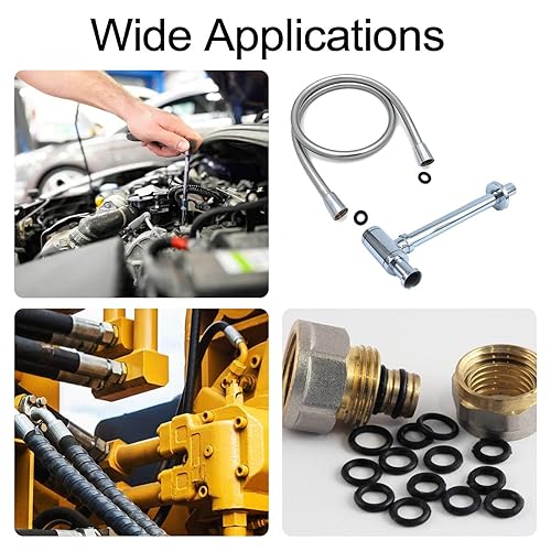 Miniatura 6 de Kit surtido de 400 piezas de juntas tóricas de goma, juego de juntas tóricas de goma de 24 tamaños para grifo, manguera, reparación automotriz,