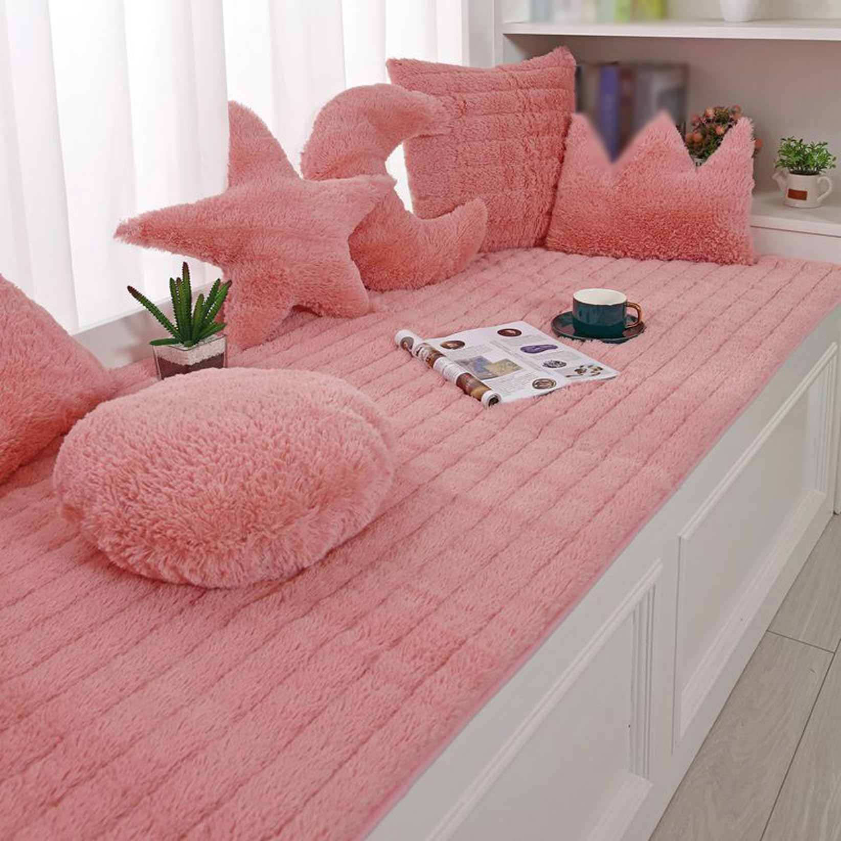 Amazon.co.jp: [DLAWF] 長座布団 大判 ロングクッション ピンク ごろ寝