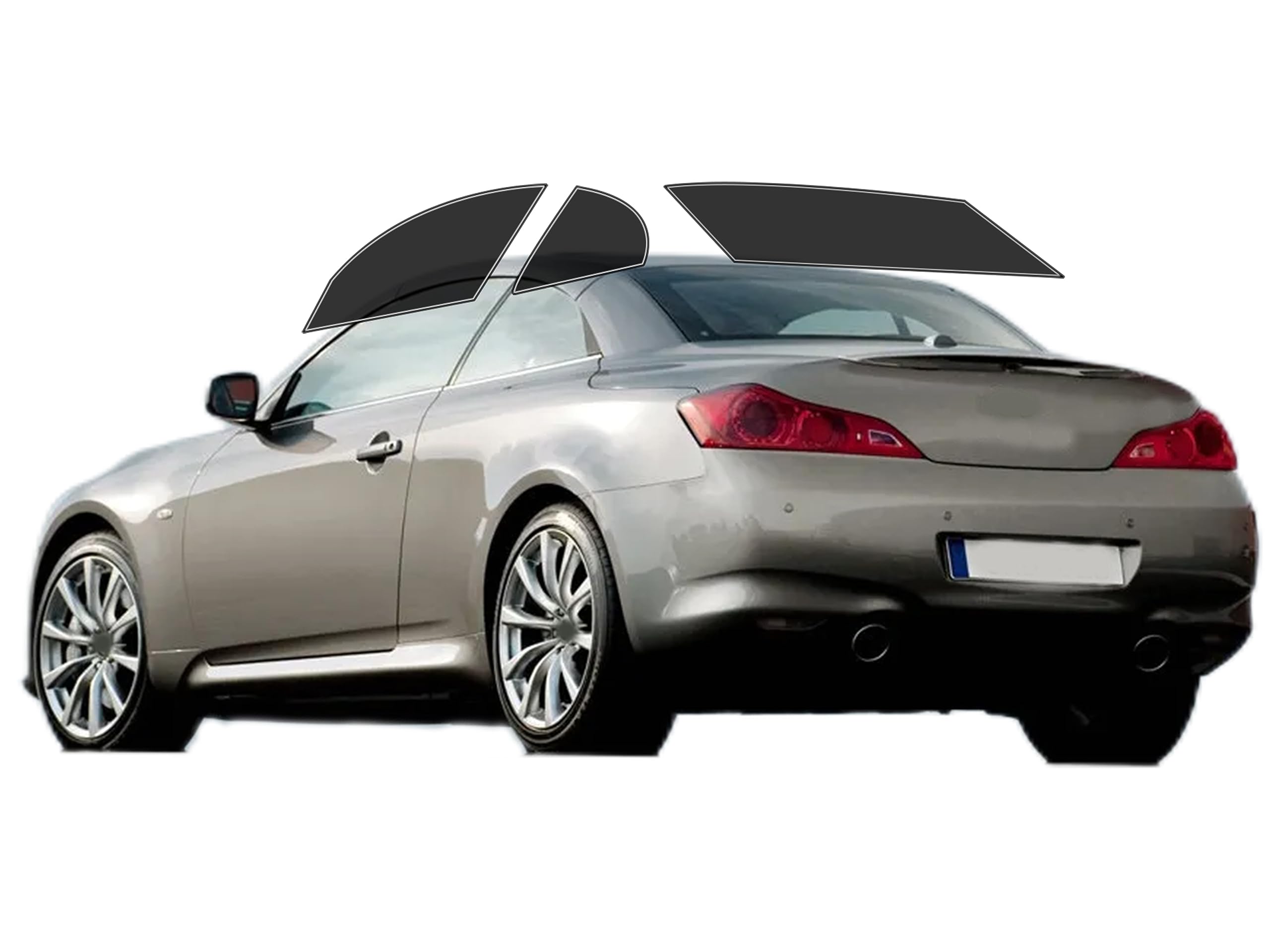 AUTOTEK Precut All Sides Windows Tint Film Cars Sun Blocking Protection Privacy Anti Shatter Glass Film Any Tint Shade kit for Infiniti G37 Convertible 2008-2013