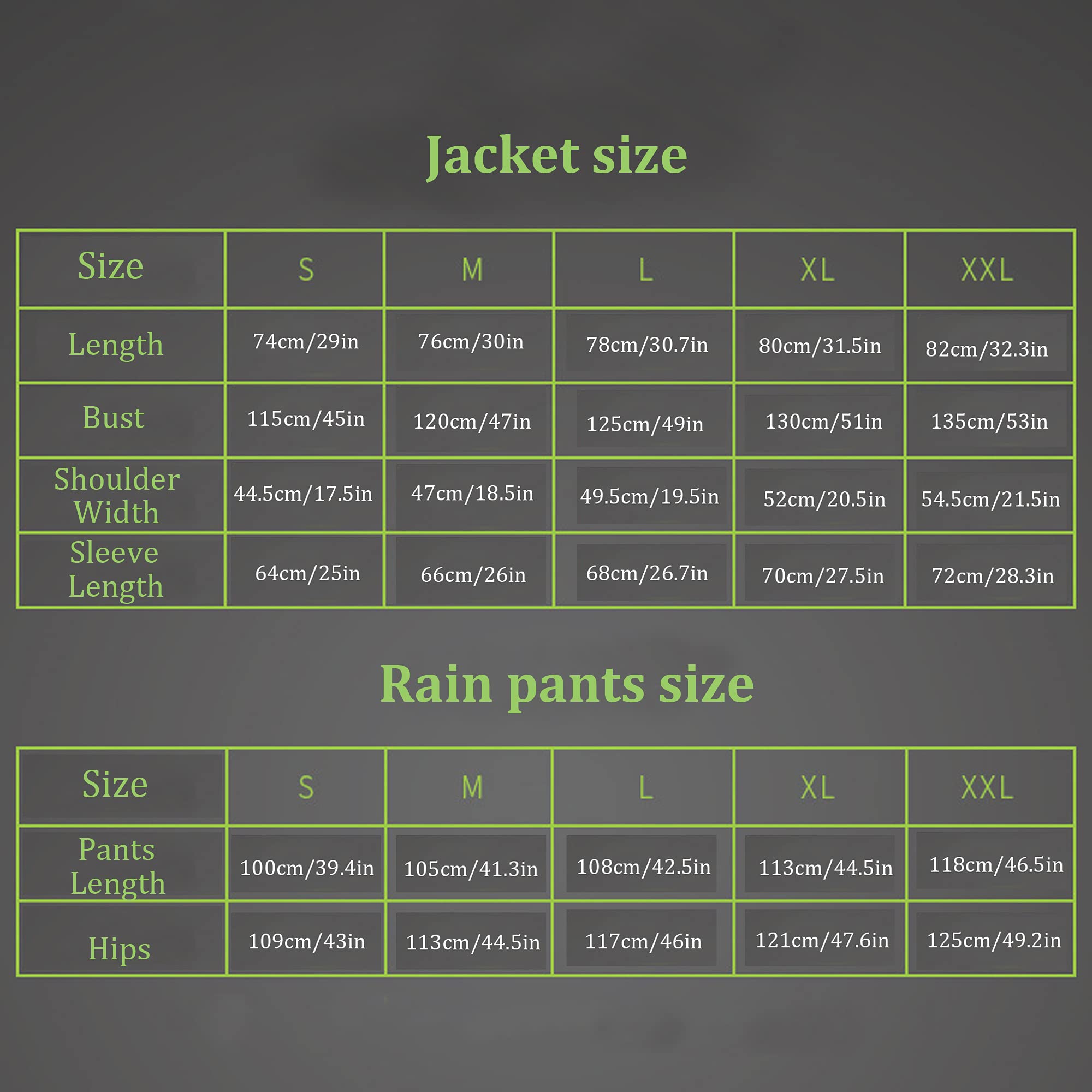 Herren Motorrad-Regenanzug, Wasserdichtes Regenbekleidungs-Set (Jacke und Hose) mit Warnreflektor für Motorrad-Radfahren Angeln