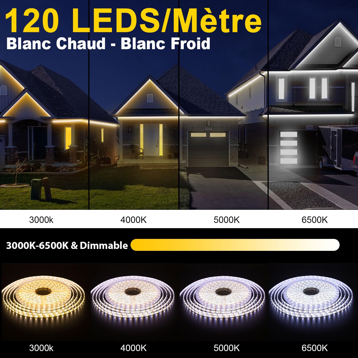 Tiras LED Para Exterior - Impermeables, Control Por App Y Alexa, 30 Metros