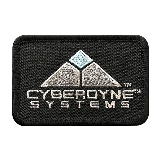 Terminator Movies Cyberdyne Systems Logo Hook Patch (3.0 X 2.0)