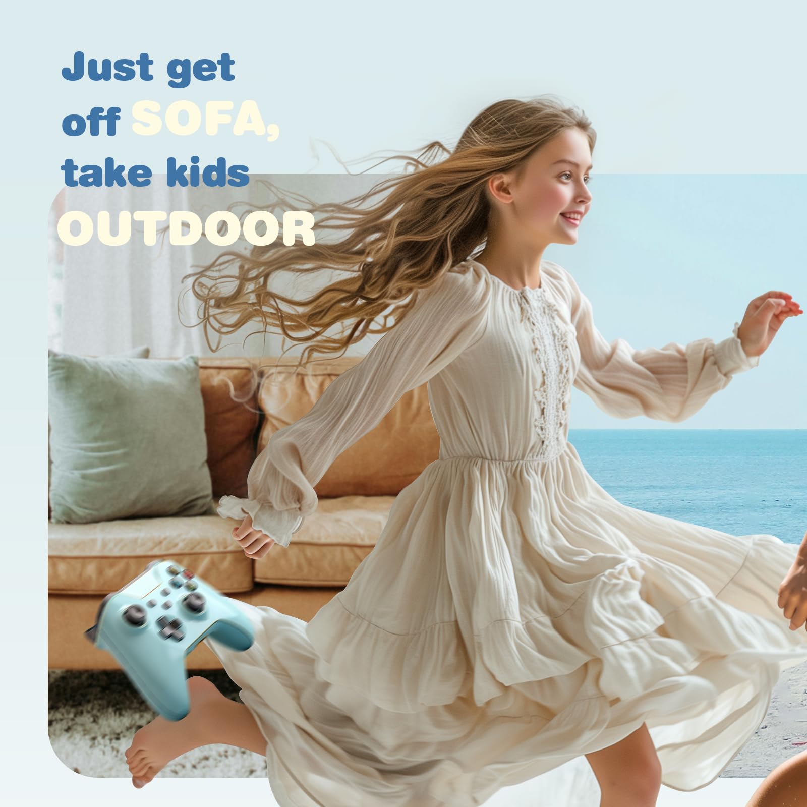 Trymaker Tetherball Ball and Rope, Tether Balls and Rope Set, Replacement Tetherball Blue Backyard Outdoors…