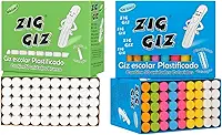 Kit Com 2 Caixas De Giz De Lousa Branco 50un Colorido 50un