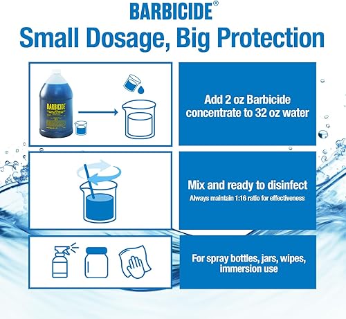 Miniatura 4 de Barbicide Desinfectante líquido galón 128oz