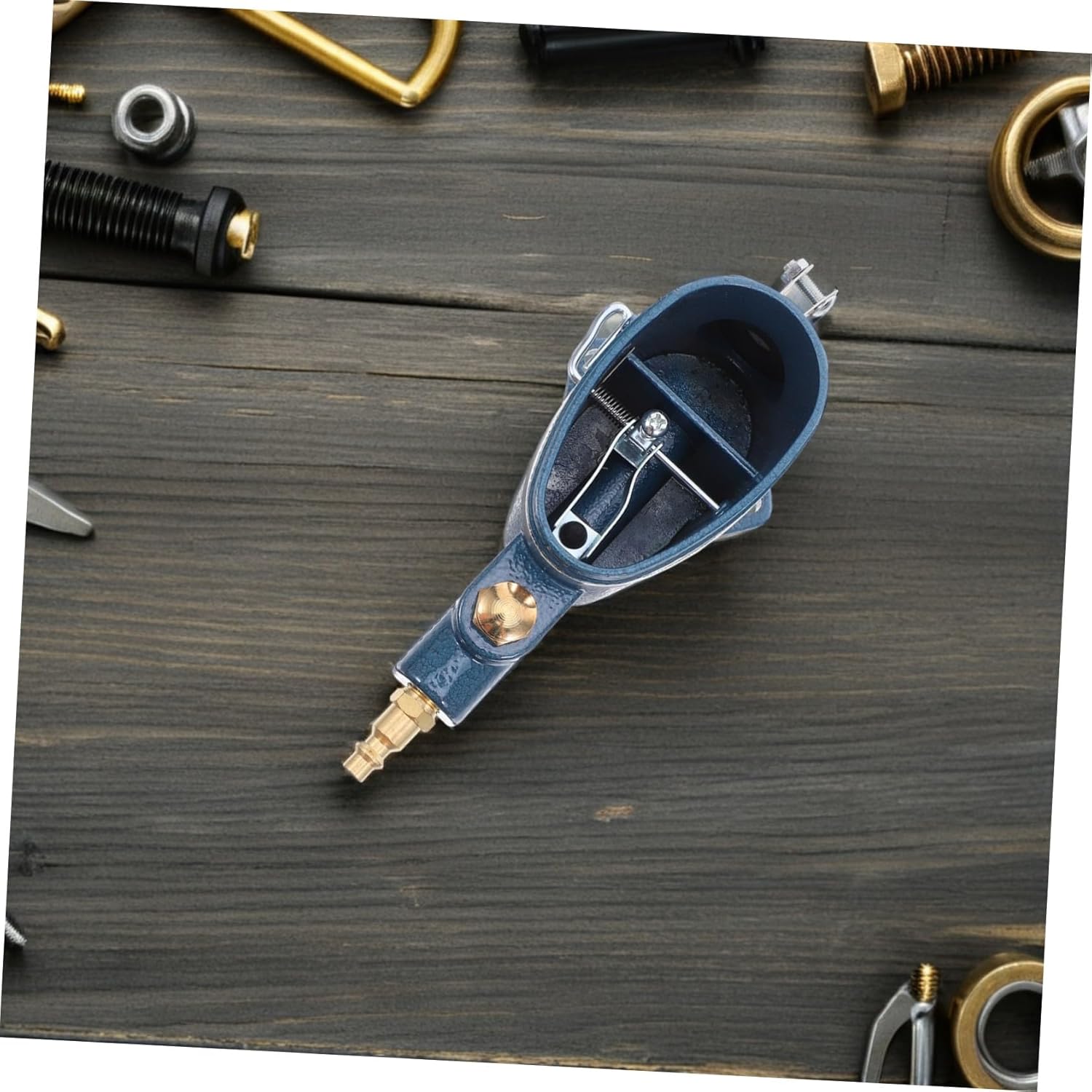 VALICLUD Efficient Pneumatic Spark Plug Cleaner Kit with Abrasive Material and Fabric Bag Reusable Air Sandblaster Tool for Motorcycles Cars Engines Portable and Easy Operation for Carbon