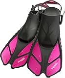 Cressi Adult Short Adjustable Swim Fins with UltraResistant Buckles, Very Light - Ideal for Traveling | Bonete: Designed in Italy