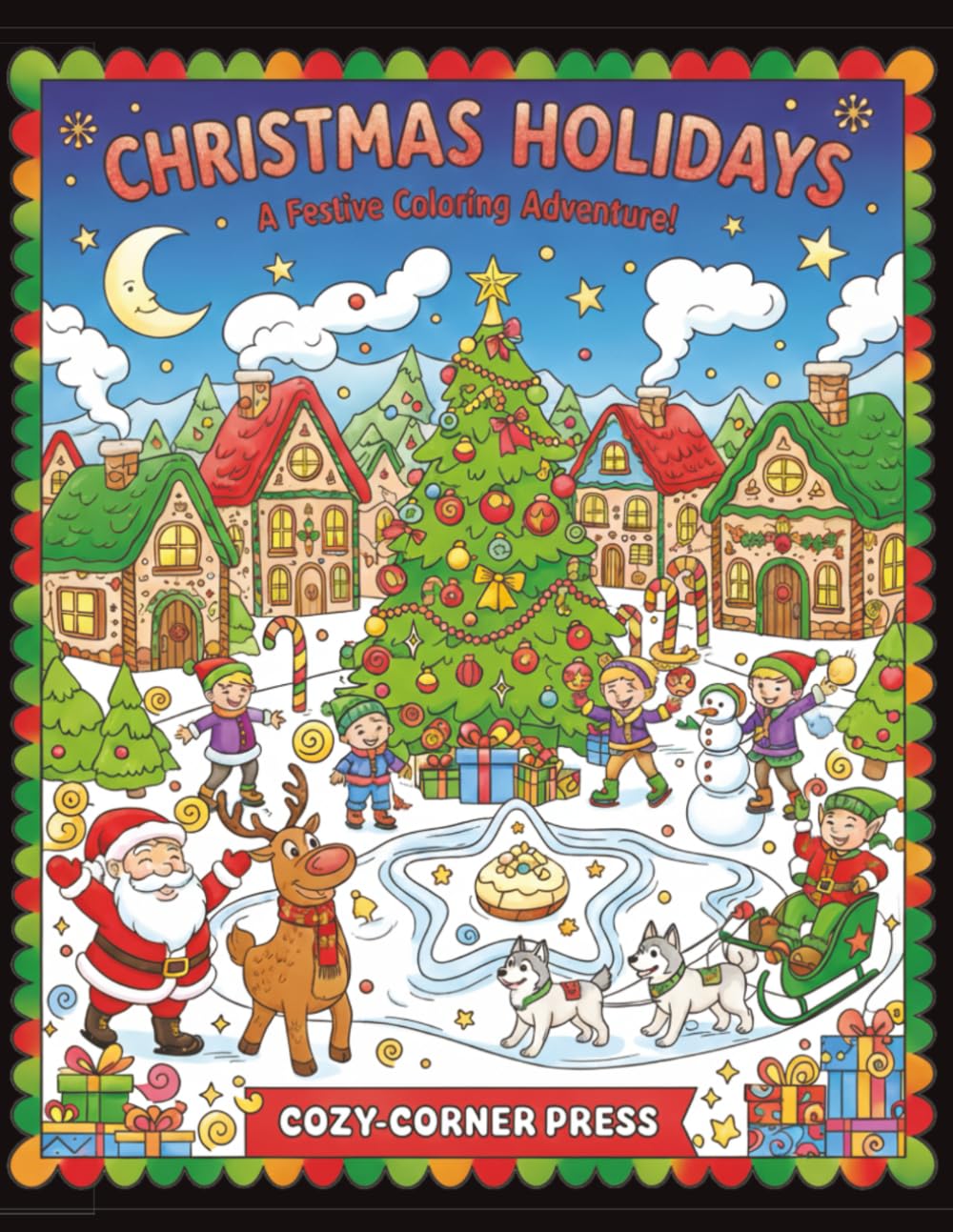 CHRISTMAS COLOURING BOOK for Ages 8–11: Detailed & Fun Holiday Colouring Pages