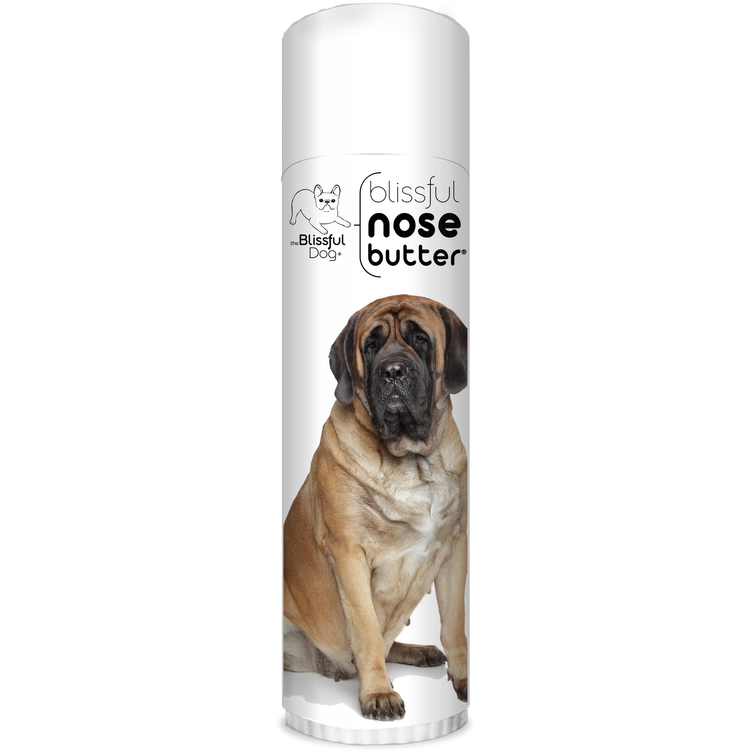 The Blissful Dog Mastiff Nose Butter for Dry, Cracked Skin, Lick-Safe Dog Nose Balm with Moisturizing Shea Butter, Almond, Olive, and Essential Oils, Pet Supplies, Uncented, 0.50 oz.