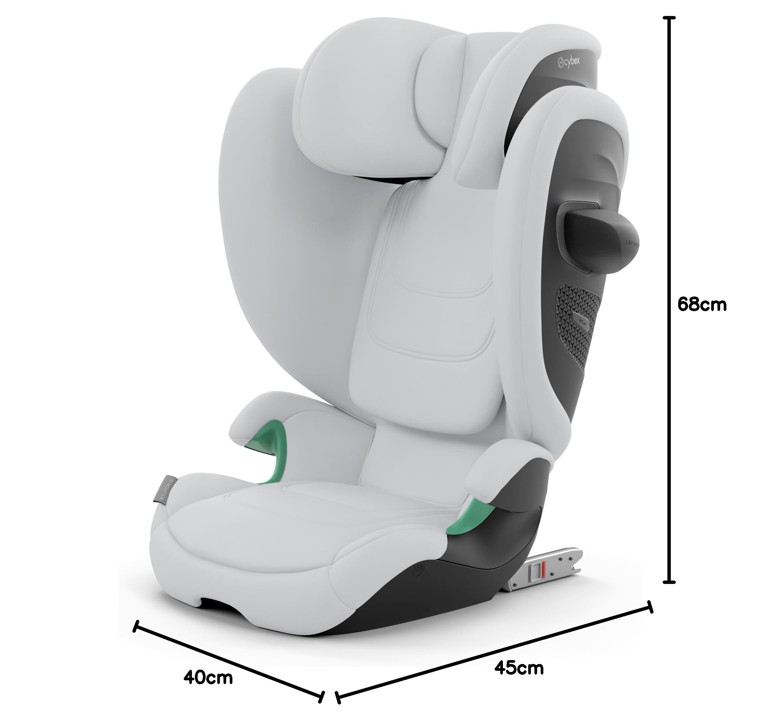Cybex Solution G2/Fog Grey-light grey PU1, Fog Grey, Comfort, Solution G2
