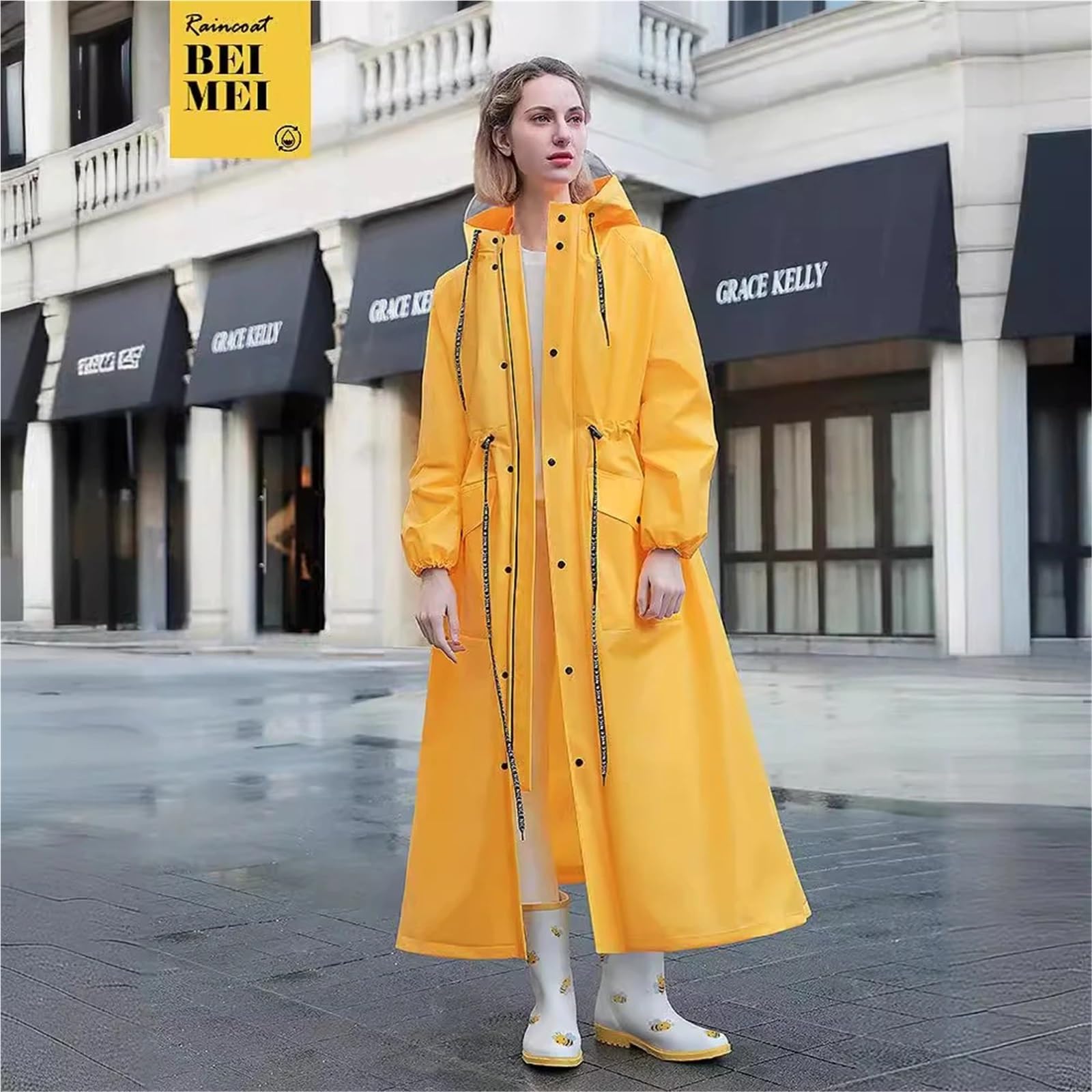 Poncho Antipioggia Impermeabile For Adulti, Da Donna, Da Uomo E Da Donna, Singolo, Lungo, Completo, Nuovo, Poncho Antipioggia Da Ciclismo, Da Donna, Impermeabile