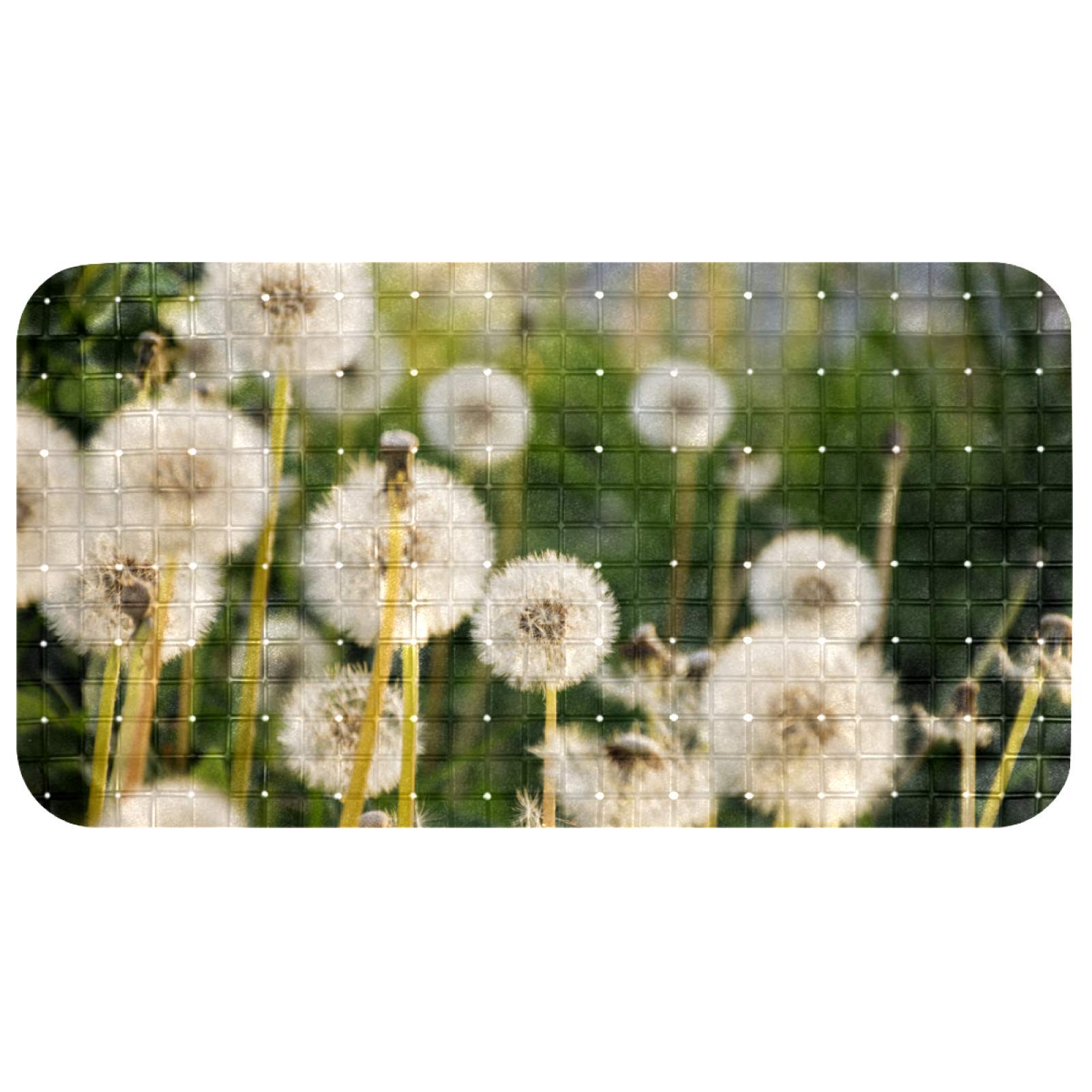 Alfombrilla para bañera con ventosas Bennigiry de 68,3 x 37,3 cm con agujeros