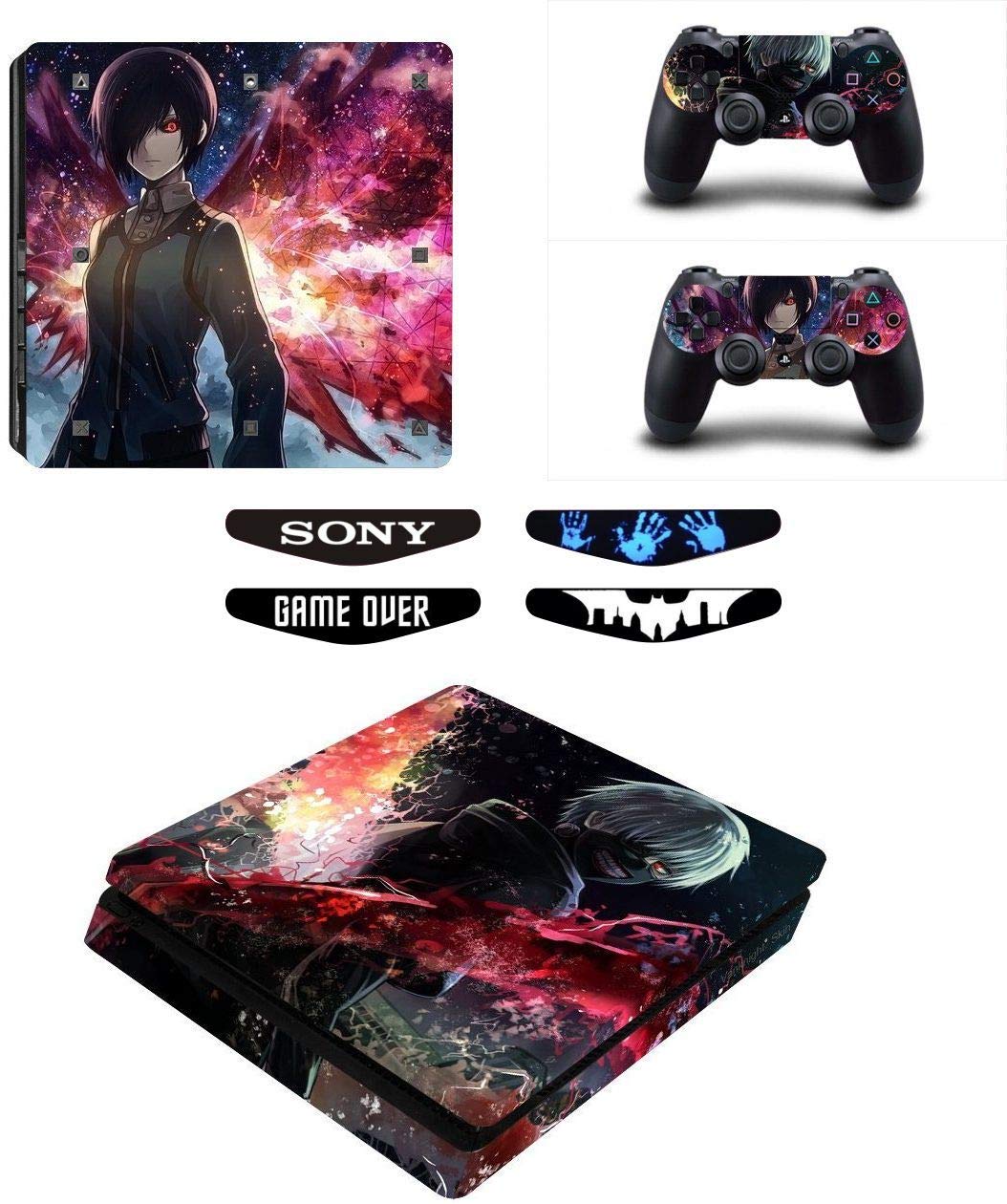 Elton Anime Theme 3M Skin Sticker Cover for PS4 Slim Console and Controllers Full Set C.onsole Decal Stickers for Front & Back 4 Led bar Decal +2 Controller Decal [video game] (B08XPBSJGP) Amazon Price History, Amazon Price Tracker