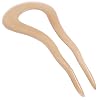 Camila Paris CP3096 French Twist Stick Clip Pins, Beige, Wavy Hair Pin U-Shaped Hair Fork for Girls Spiral Updo Bun Holder, Fashion Flexible Durable Styling Hair Accessories for Women, Made in France