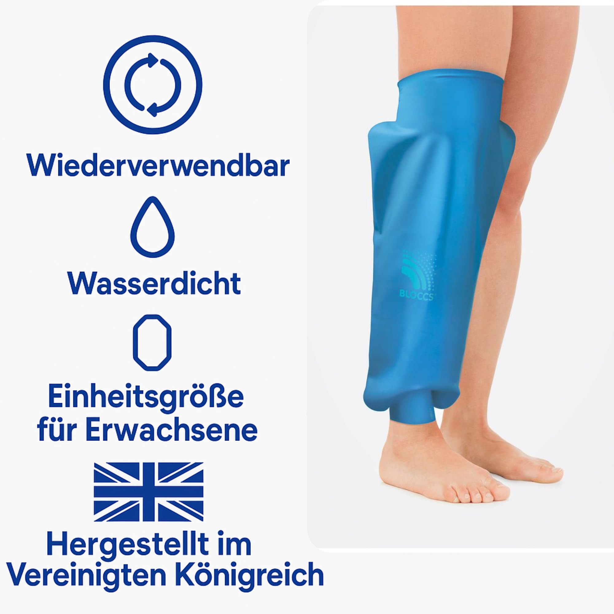 Bloccs - Wasserdichter Knieschützer für Erwachsene, (S)