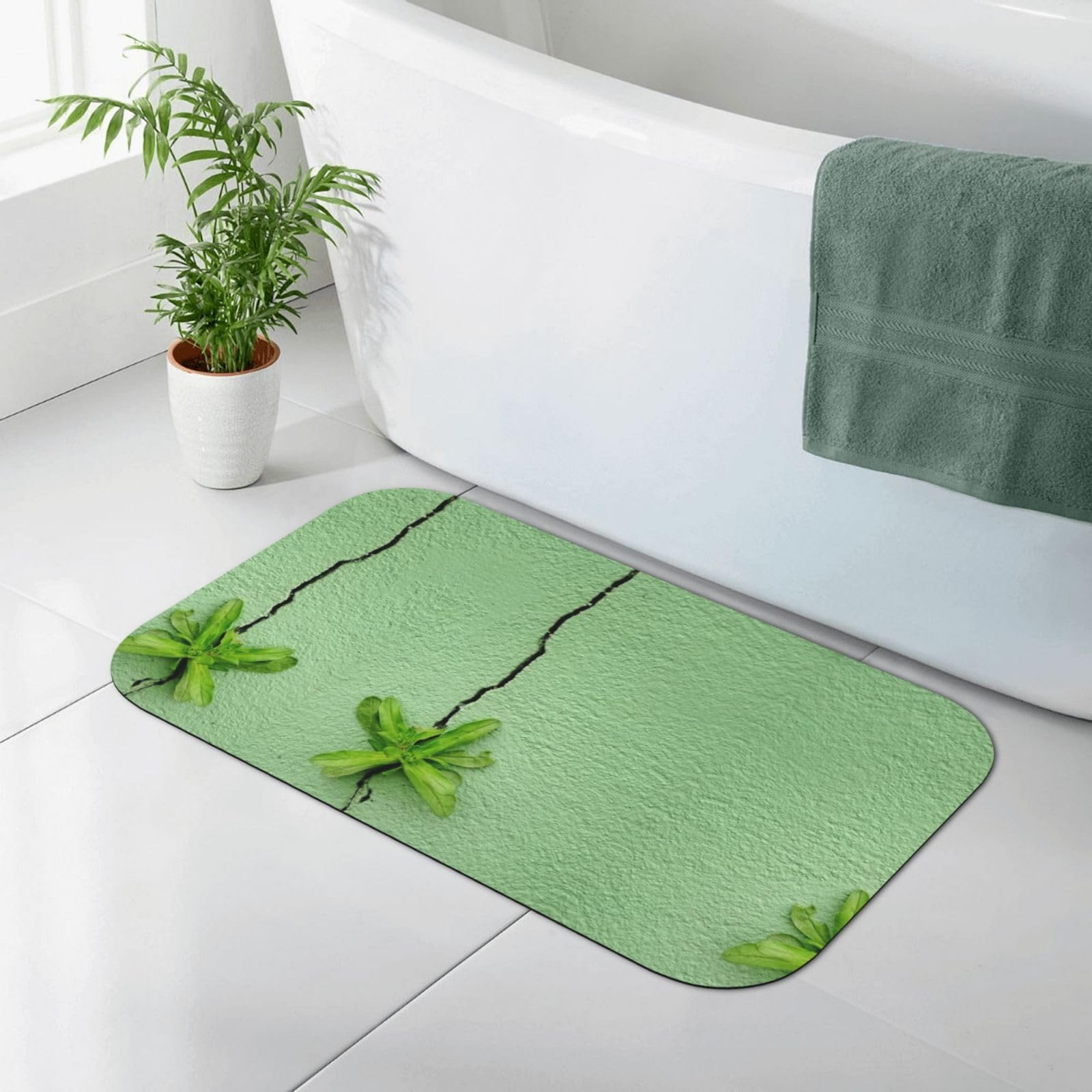 Alfombrilla de ducha de tierra de diatomeas suave 50x80 antideslizante