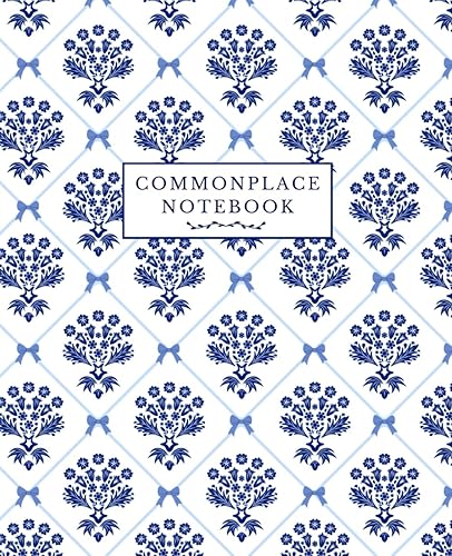 Commonplace Book | Commonplace Notebook &amp; Journal | French Blue Block Print
