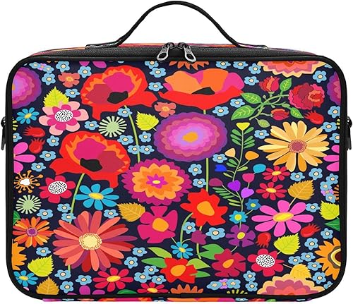 Miniatura 1 de Asters Chrysanthemums Rose and Poppies travel hanging cosmetic travel makeup brush make up bags women makeup bags for women neceser para cosmeticos