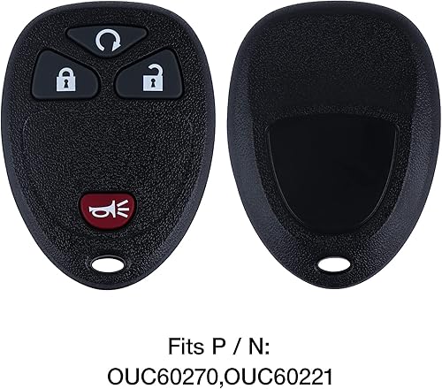 Miniatura 4 de Llavero de repuesto para automóvil de entrada sin llave para Chevy 2007-2014 Equinox Avalanche Silverado Escalade Suburban GMC Yukon OUC60270,