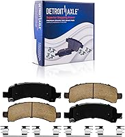 Vista 32 de Detroit Axle - Pastillas de freno delanteras para Nissan Pathfinder Frontier D21 720 Pickup Subaru SVX Pastillas de freno de cerámica con reemplazo