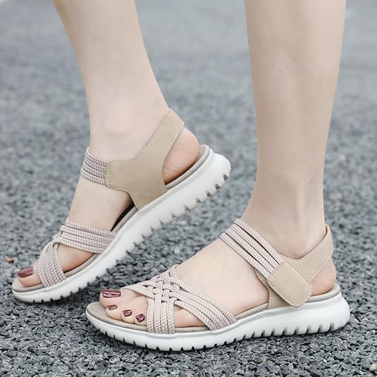 Sandales De Randonnée Femme JOMIX - Confortables, Scratch Réglable, Semelle Antidérapante