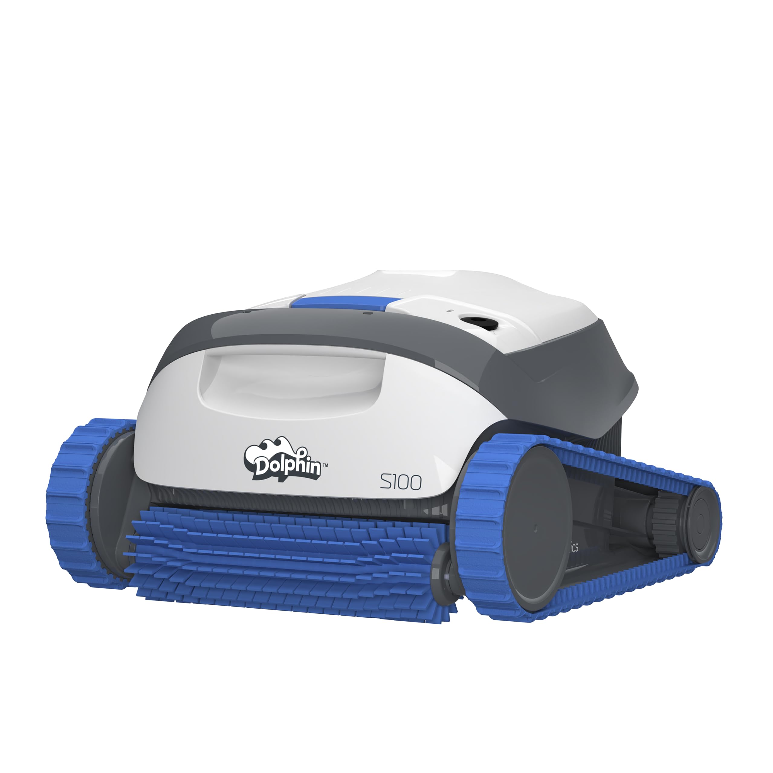 Dolphin S100 Robot Piscine Nettoyage des Parois, Aspirateur Piscine avec Système de Filtration Fine et Ultra Fine, Navigation Intelligente, pour Piscine Hors-Sol Jusqu’à 10 m
