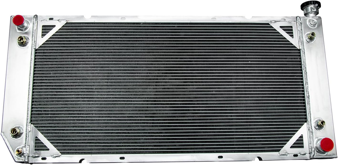 ALLOYWORKS 3 Row All Aluminum Radiator For 1988 1989 1990 1991 1992 1993 1994 1995 1996 1997 1998 1999 2000 Chevy C/K Suburban Truck Blazer Tahoe 5.7L V8