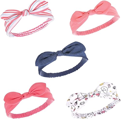Vista 94 de Hudson Baby Cotton and Synthetic Headbands, Size 0-24 Months