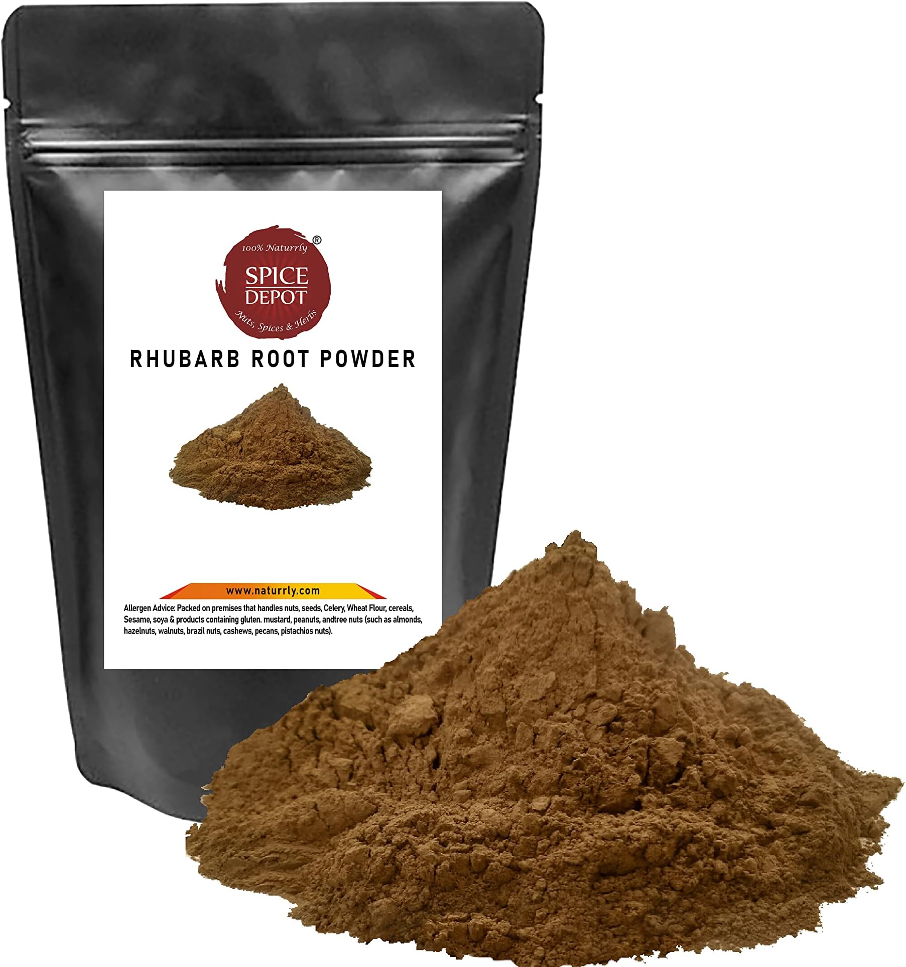 spice depot Rhubarb Root Powder | Herb | Ruibarbo | Rheum Palmatum | Rabarbaru | Free P&P U.K (950 Gram)