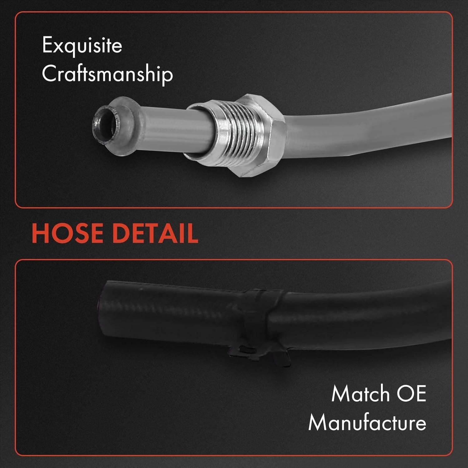 A-Premium Power Steering Return Hose Line Assembly Compatible with Buick LaCrosse 2008-2009, Allure 2009 & Pontiac Grand Prix 2007-2008, V6 3.8L, with O-ring, Gear to Cooler